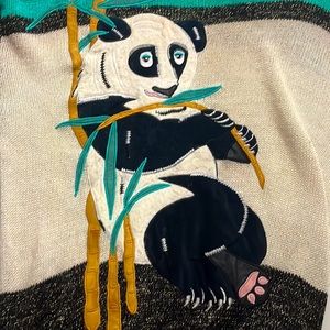 Bonnie Boerer Panda Vintage 80's Long Sweater